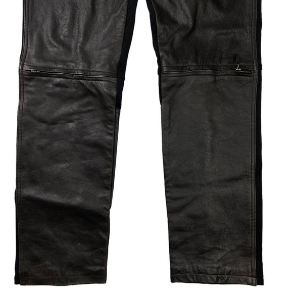 Harley Davidson Womens Genuine Leather Pants Trousers Riding Motorcycle 42/14 - Picture 6 of 10